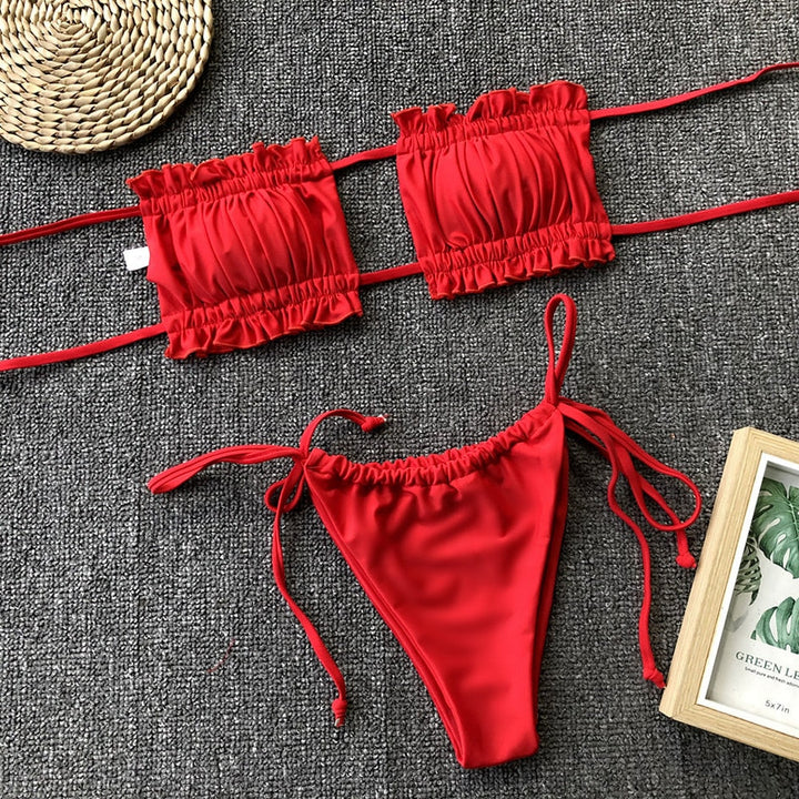 Levoire | Maillot De Bain Bandeau Plissé