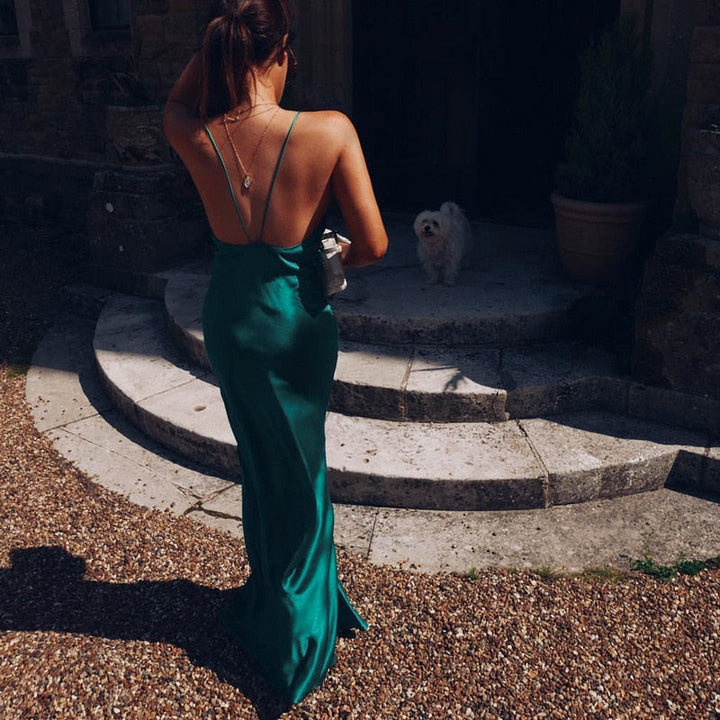 Levoire | Élégante Maxi Longue Satin Soirée