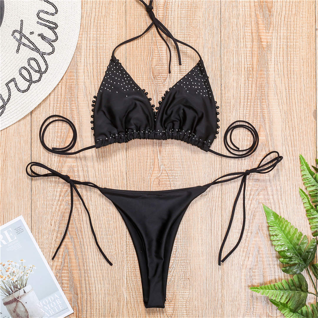 Levoire | Maillot De Bain Mini Bikini Halter Pour Un Look De Plage Stylé
