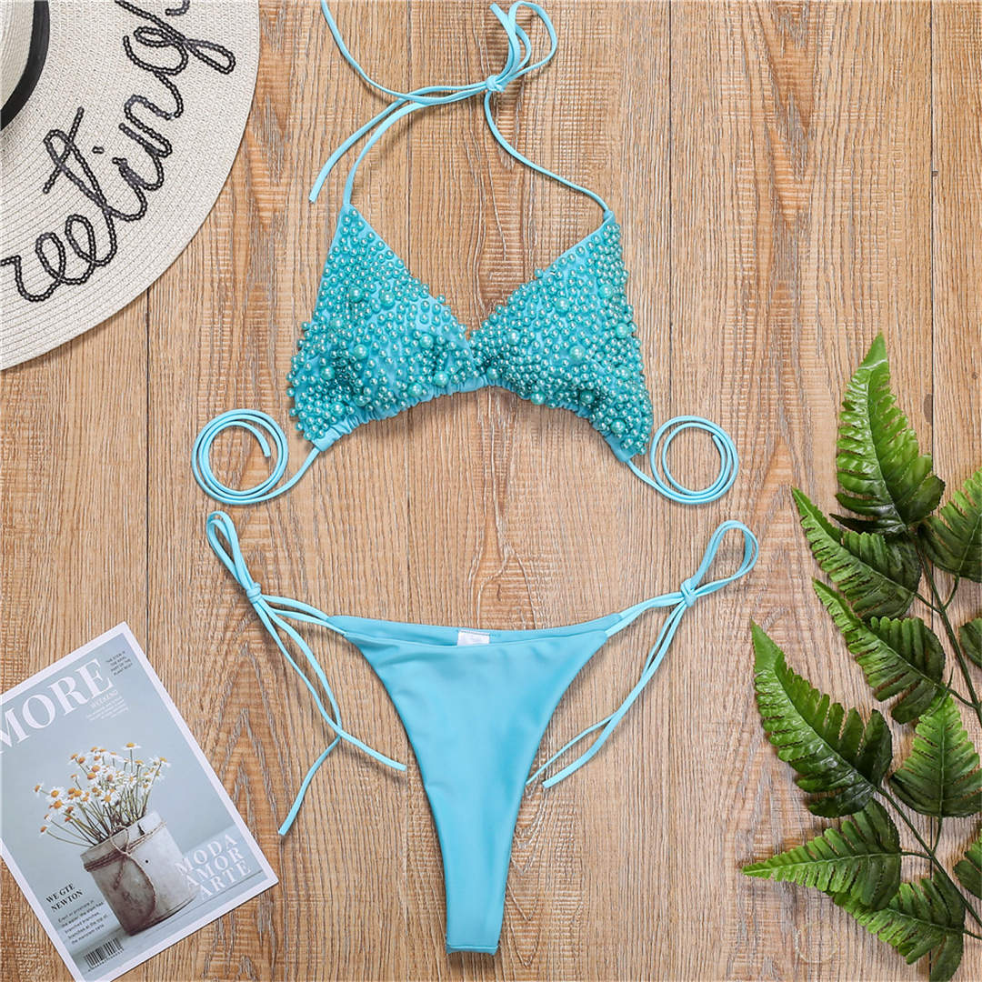 Levoire | Maillot De Bain Mini Bikini Halter Pour Un Look De Plage Stylé