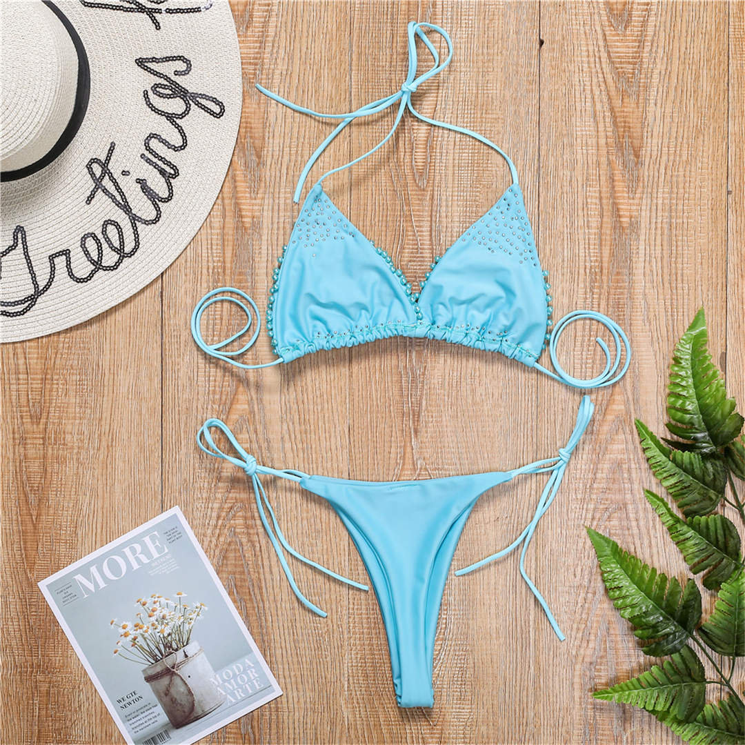Levoire | Maillot De Bain Mini Bikini Halter Pour Un Look De Plage Stylé