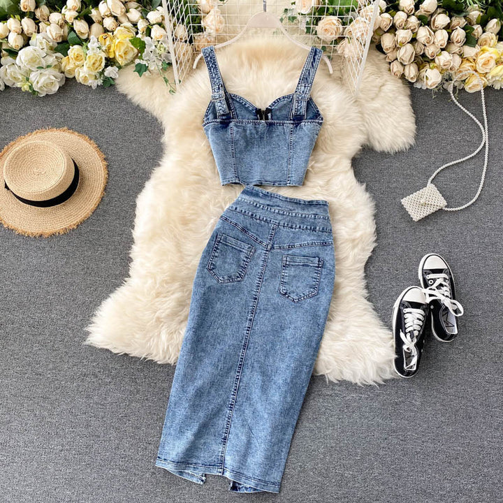Levoire | Jeans Veste Et Jupes Satzs