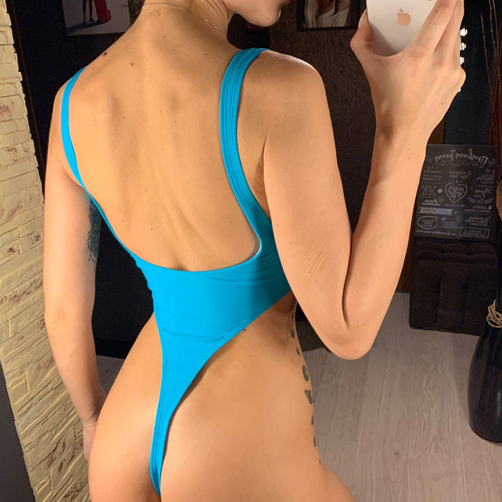 Levoire | Maillot De Bain Une Pièce En Pufaux Cuir Brillant