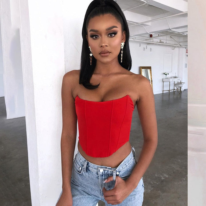 Levoire | Mode En Velours Sexy Corsets Crop Top Pour Un Look Séduisant