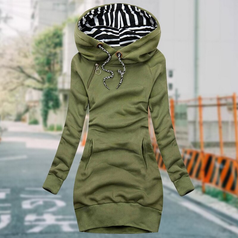 Levoire | Robe À Manches Longues Avec Poches Vert