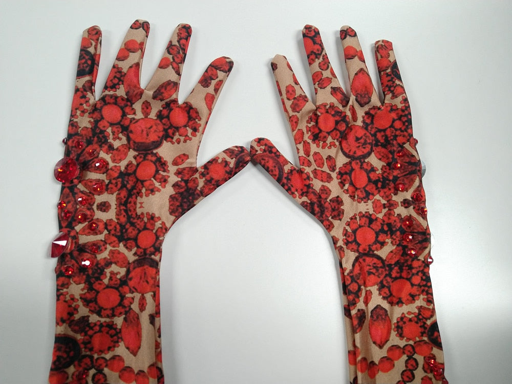Levoire | L-Strass Gants Longs Pour Une Touche Glamour