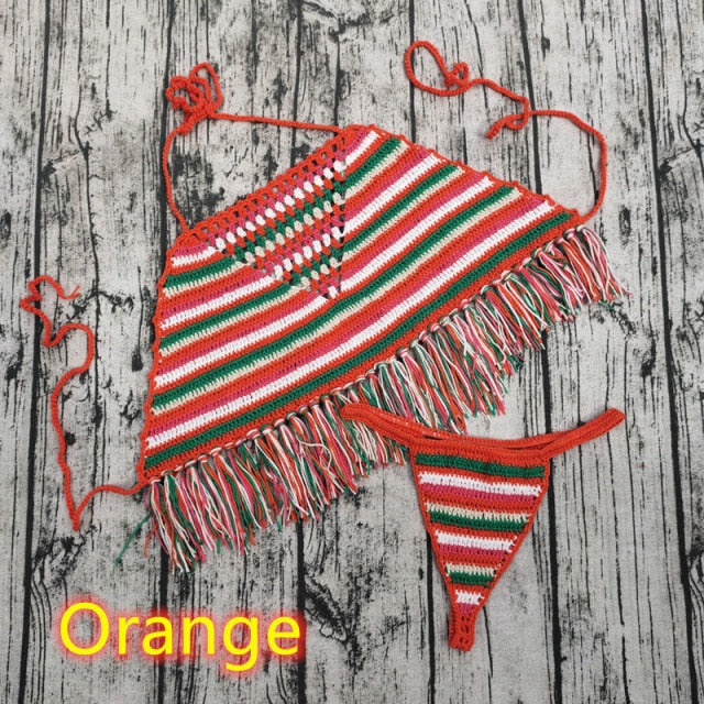 Levoire | Ensemble De Bikini Sexy Plage Orange