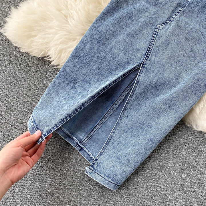 Levoire | Veste En Jean Et Jupes En Set Pour Un Look Décontracté