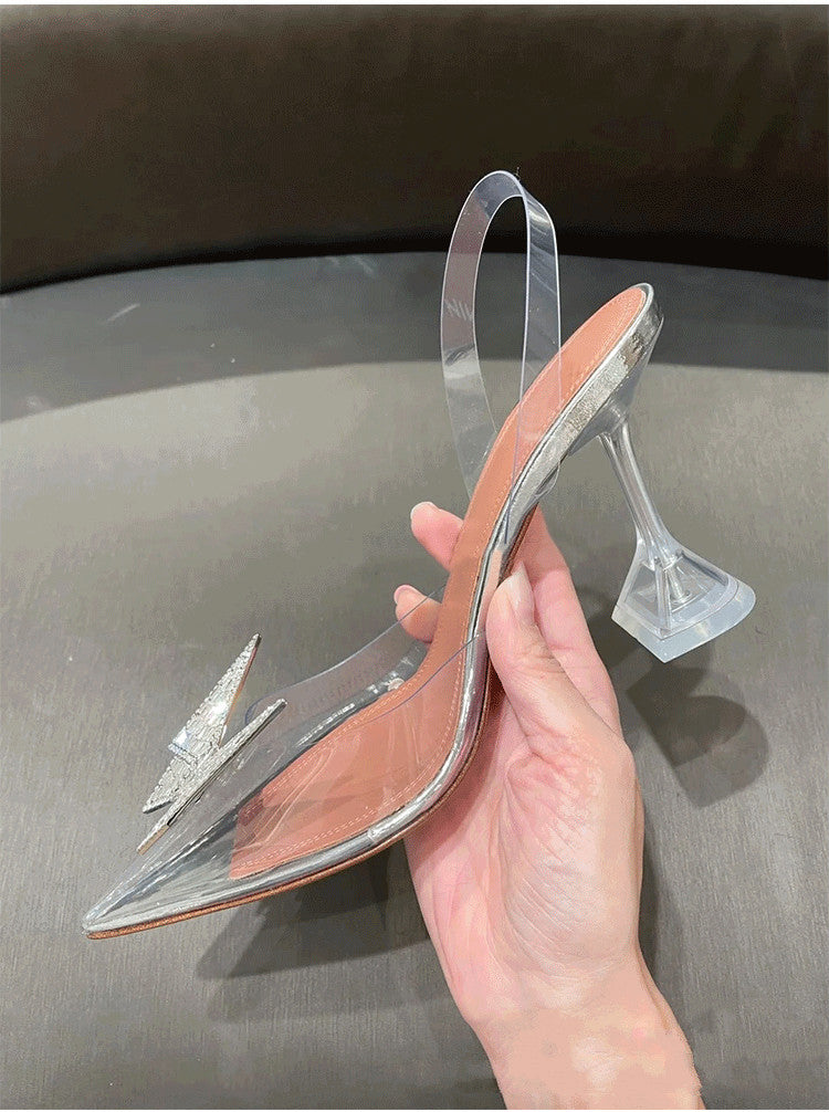 Levoire | Nouvelles Sandales Transparentes À Talons Aiguilles