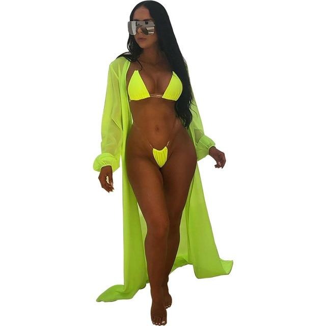 Levoire | 3 Couleurs Ensemble De Plage Sexy 3 Pièces