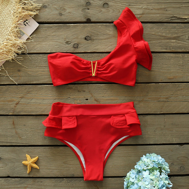 Levoire | Push-Up Soutien-Gorge Rembourré Volants Bandage Ensemble De Bikini