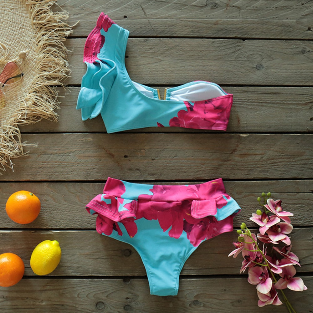 Levoire | Push-Up Soutien-Gorge Rembourré Volants Bandage Ensemble De Bikini