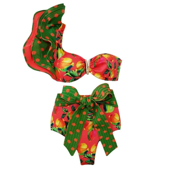 Levoire | Push-Up Soutien-Gorge Rembourré Volants Bandage Ensemble De Bikini