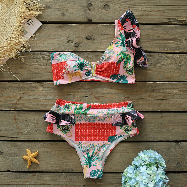 Levoire | Push-Up Soutien-Gorge Rembourré Volants Bandage Ensemble De Bikini