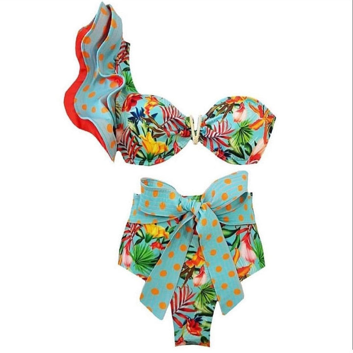 Levoire | Push-Up Soutien-Gorge Rembourré Volants Bandage Ensemble De Bikini