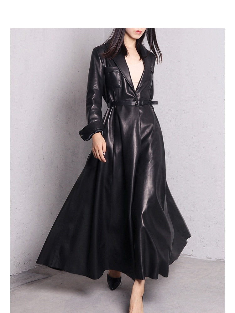 Levoire | Maxi Trench En Cuir