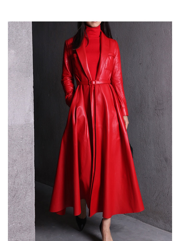 Levoire | Maxi Trench En Cuir
