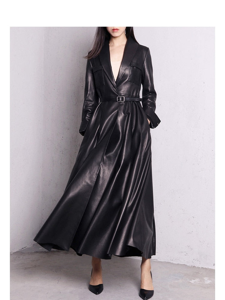 Levoire | Maxi Trench En Cuir