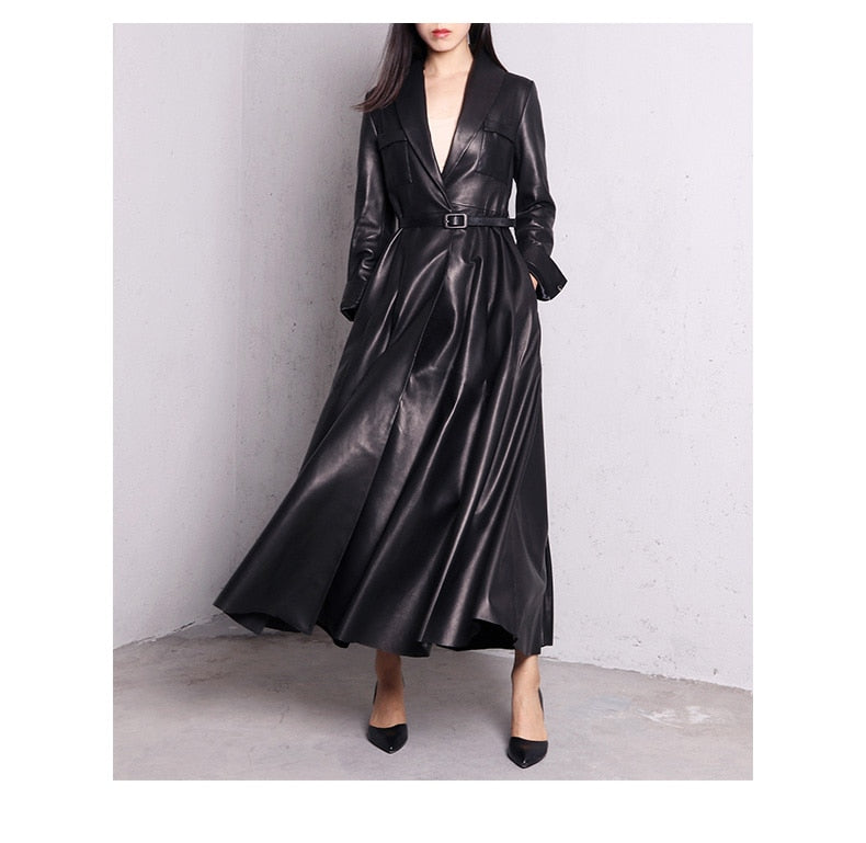 Levoire | Maxi Trench En Cuir