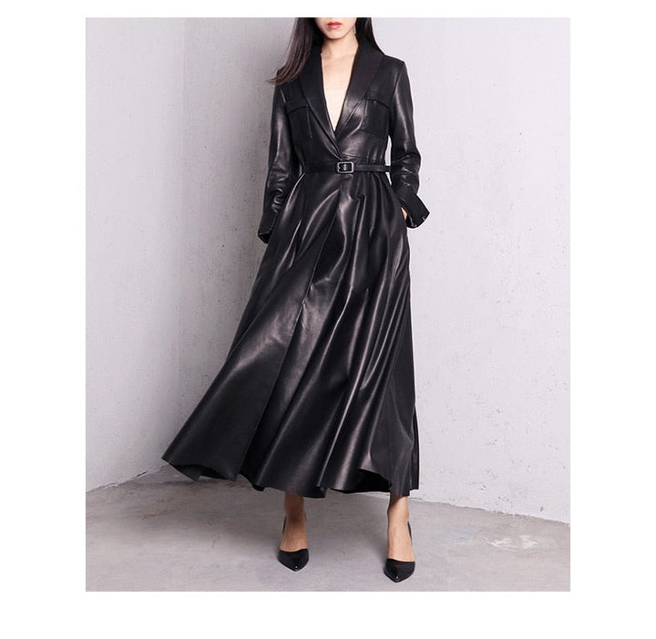 Levoire | Maxi Trench En Cuir