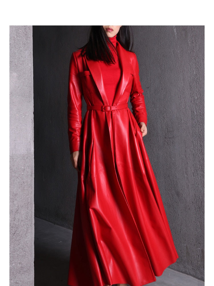 Levoire | Maxi Trench En Cuir