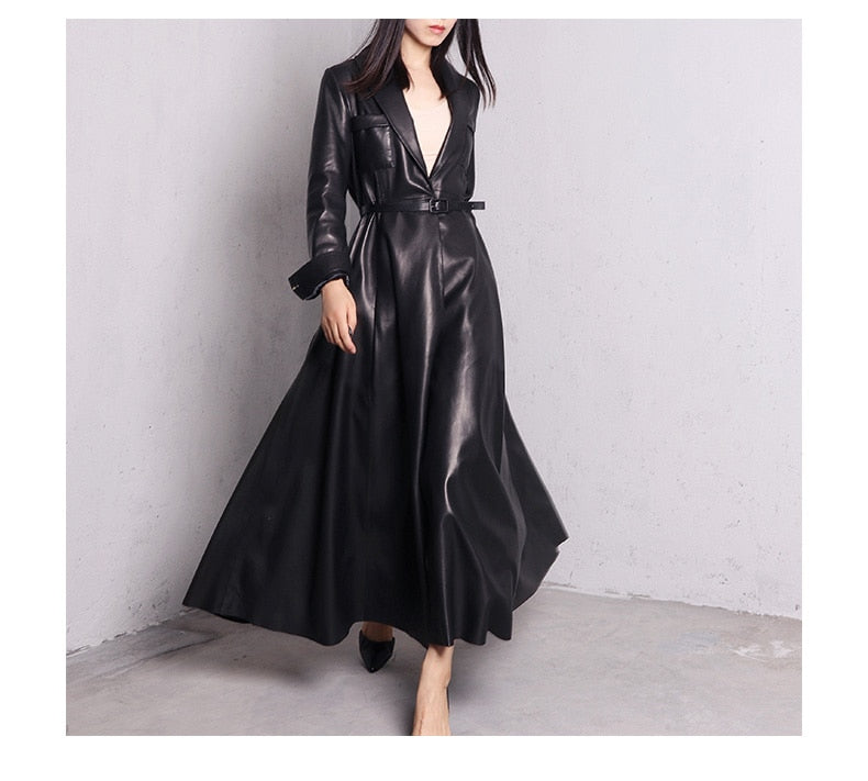 Levoire | Maxi Trench En Cuir