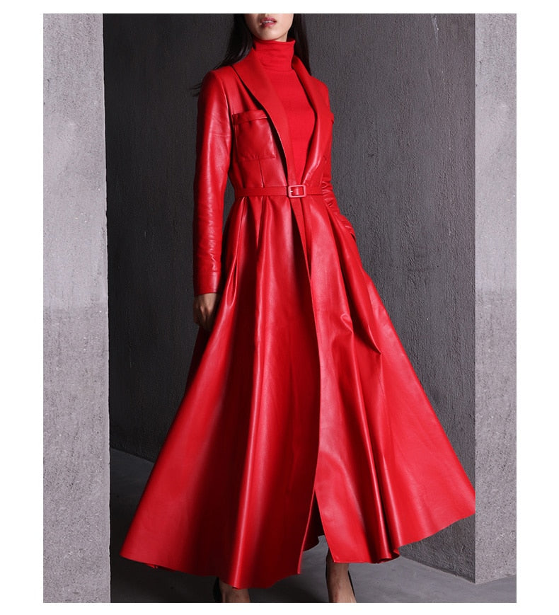 Levoire | Maxi Trench En Cuir