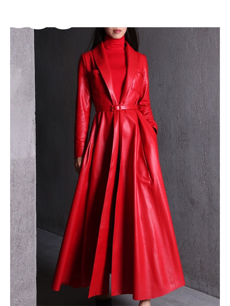 Levoire | Maxi Trench En Cuir