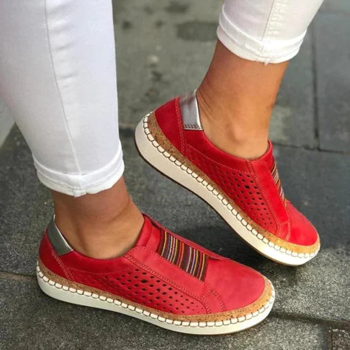 Levoire | Chaussures de loisirs orthopédiques pour femmes Rouge