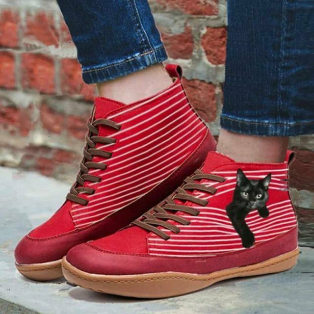Levoire | Sneaker Amusant Avec Motif De Baiser Pour Femmes Rot