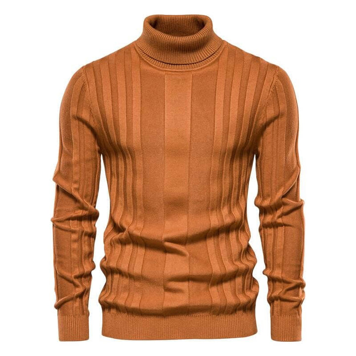 Levoire | Pull à col montant rayé Braun