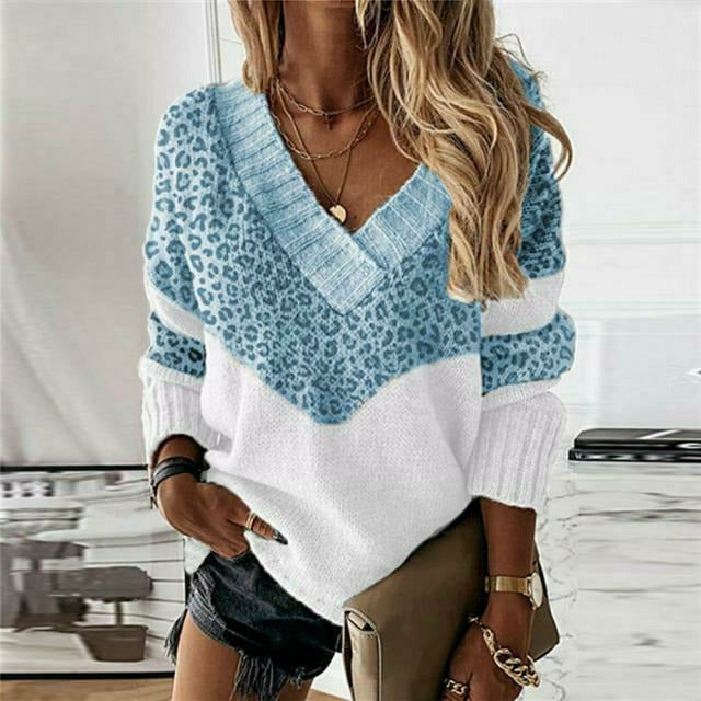Levoire | Patchwork à Imprimé Léopard Bleu