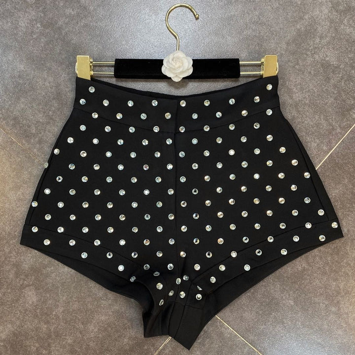 Levoire | Taille Haute Shorts En Diamants