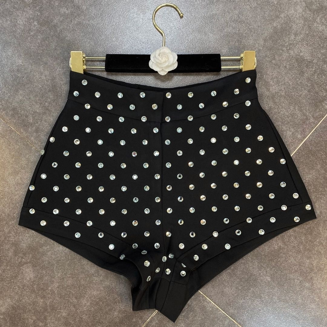 Levoire | Short En Diamants Taille Haute