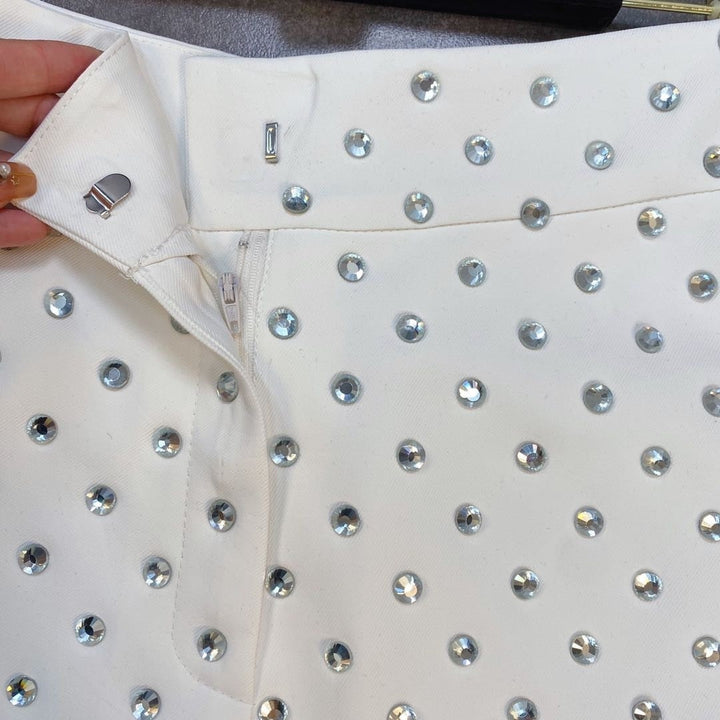 Levoire | Taille Haute Shorts En Diamants