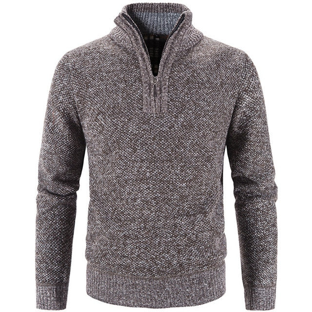 Levoire | Pull Classique Col Montant Braun