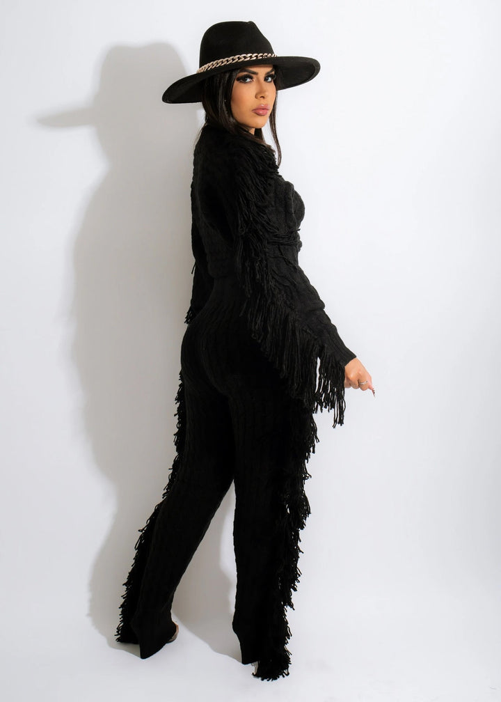 Levoire | Pull En Tricot À Pompons Sexy Ensemble Deux Pièces