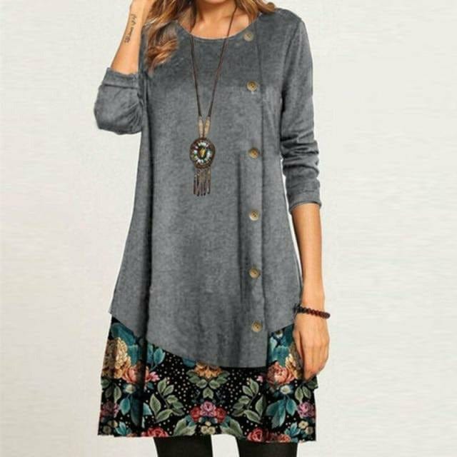Levoire | Manteau d'hiver élégant et décontracté Gris