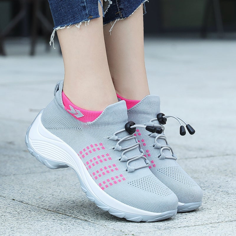 Levoire | Chaussures Confort : La Solution Ultime pour le Confort et le Soulagement de la Douleur Gris et rosé