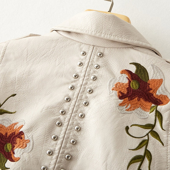 Levoire | Veste En Cuir Simple Pour L'Automne