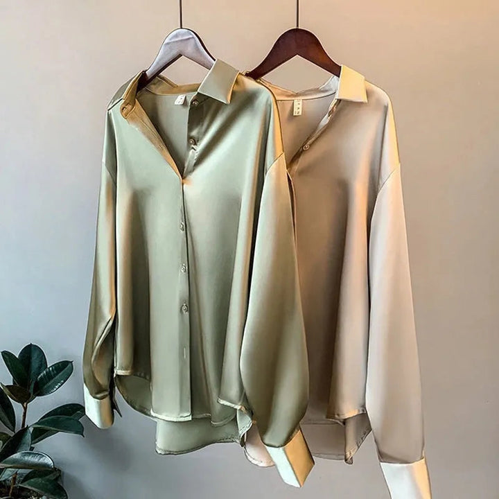 Levoire | Chemise En Soie Moderne Pour Femmes Avec Boutons
