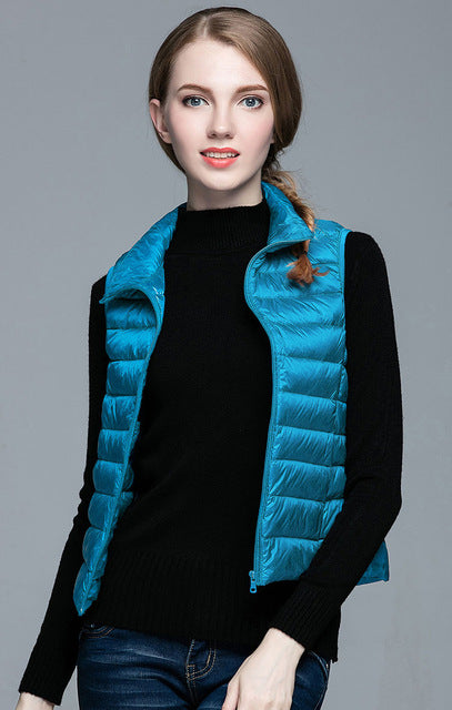 Levoire | Veste Sans Manches Femme | L'hiver Blue