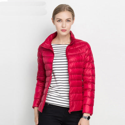 Levoire | Veste En Duvet Légère Avec Élégance Urbaine Rot