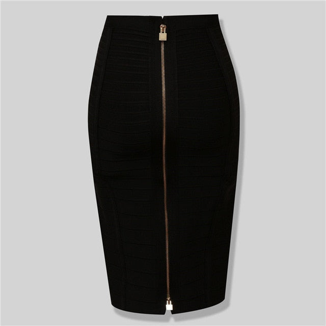 Levoire | Robe Bande De Rayonne Ajustée Noir
