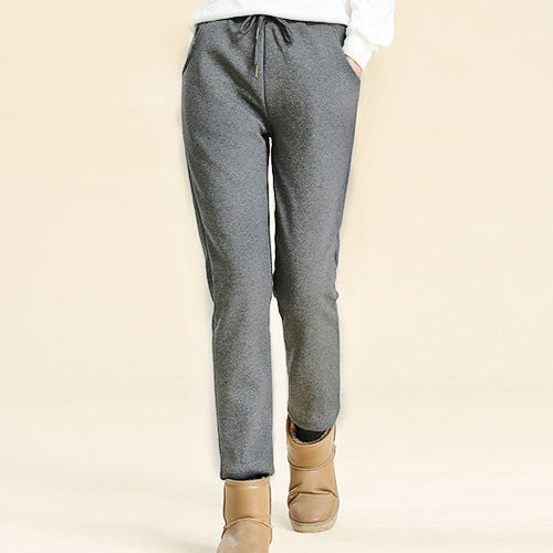 Levoire | Pantalon En Cachemire En Velours Chaud Gris clair