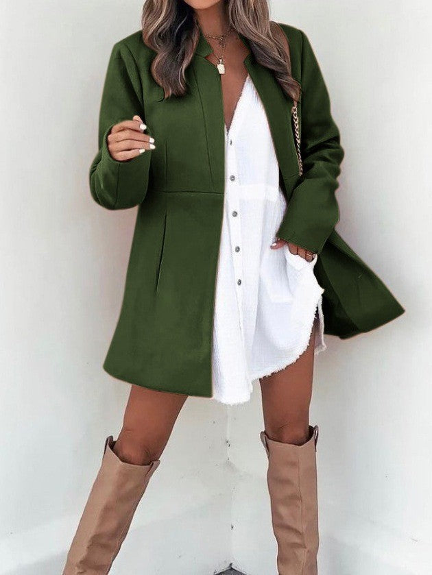 Levoire | chemise à manches longues d'hiver avec poches VERT