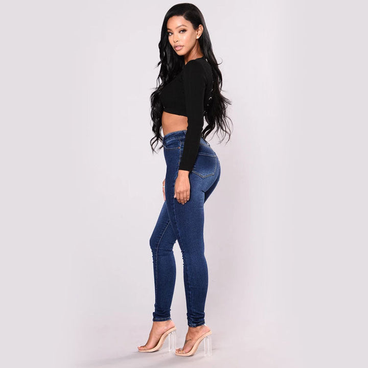 Levoire | slim taille haute décontracté
