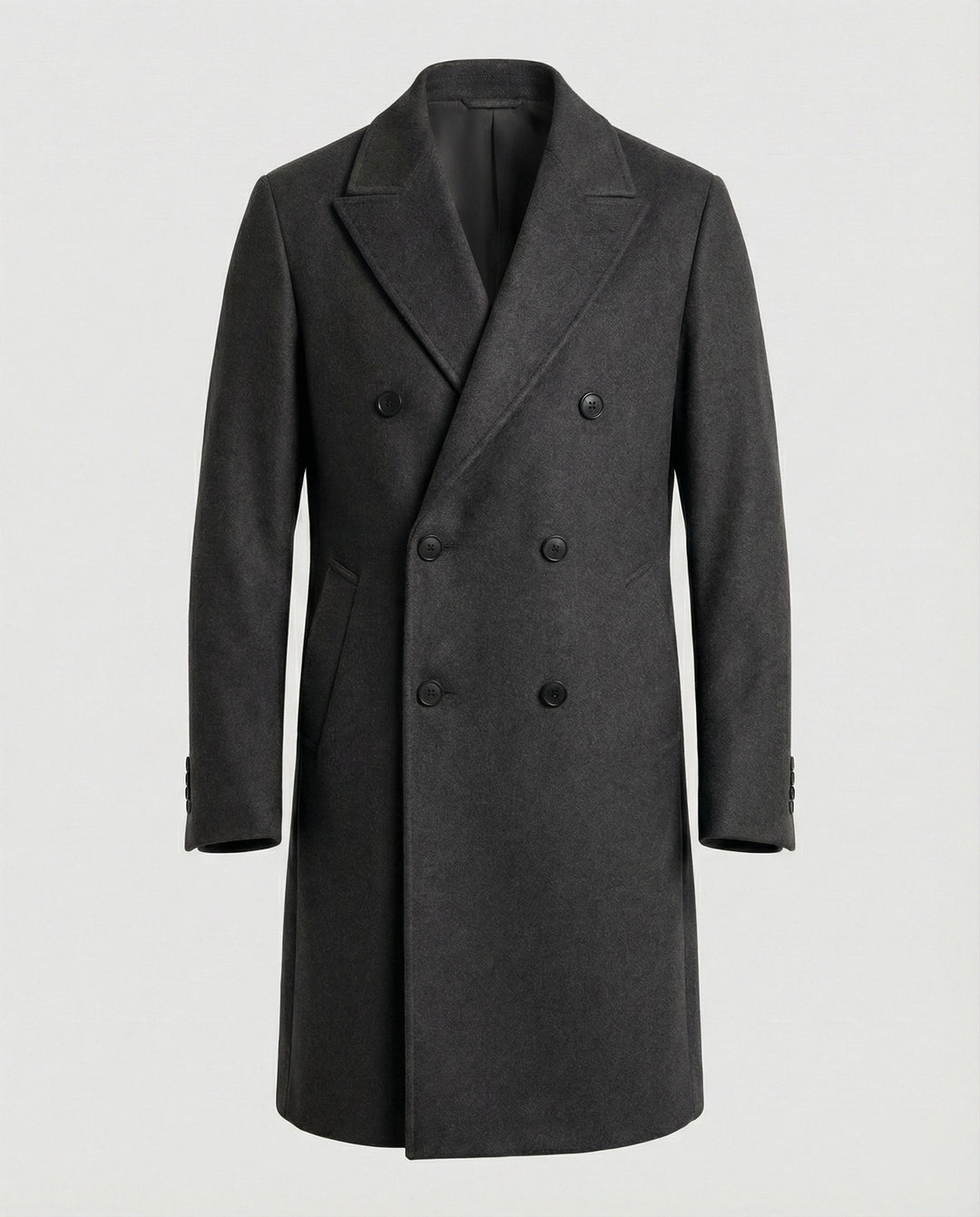 Manteau en laine classique chaud pour hommes
