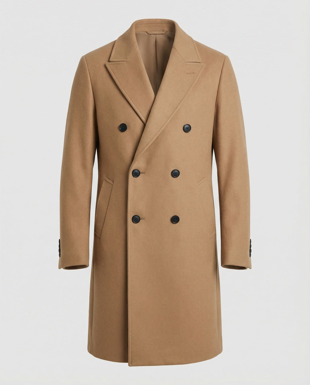 Manteau en laine classique chaud pour hommes
