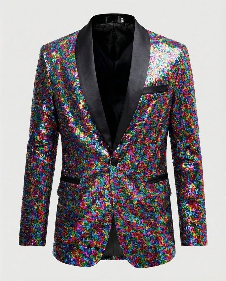 Blazer pour hommes en sequins glamour